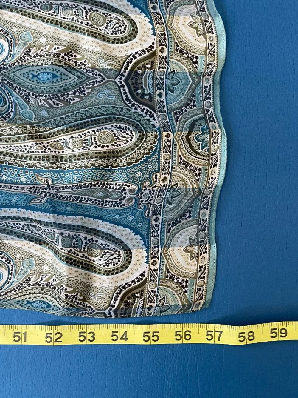 Vintage Echo Paisley Silk Scarf